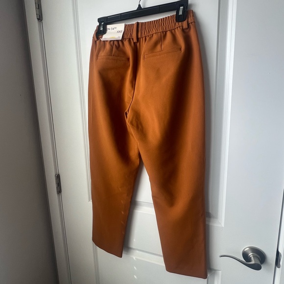 Women Rust Brown Casual Trousers - Picture 11 of 12